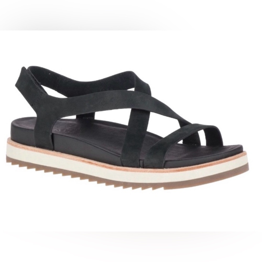 Merrell Women's Juno Black Strappy Platform Sandal
